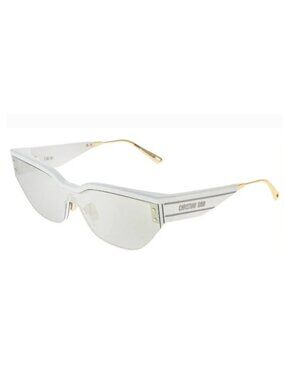 NEW CHRISTIAN DIOR DIORCLUB M3U White Silver Mirror Sunglasses CD40089U
